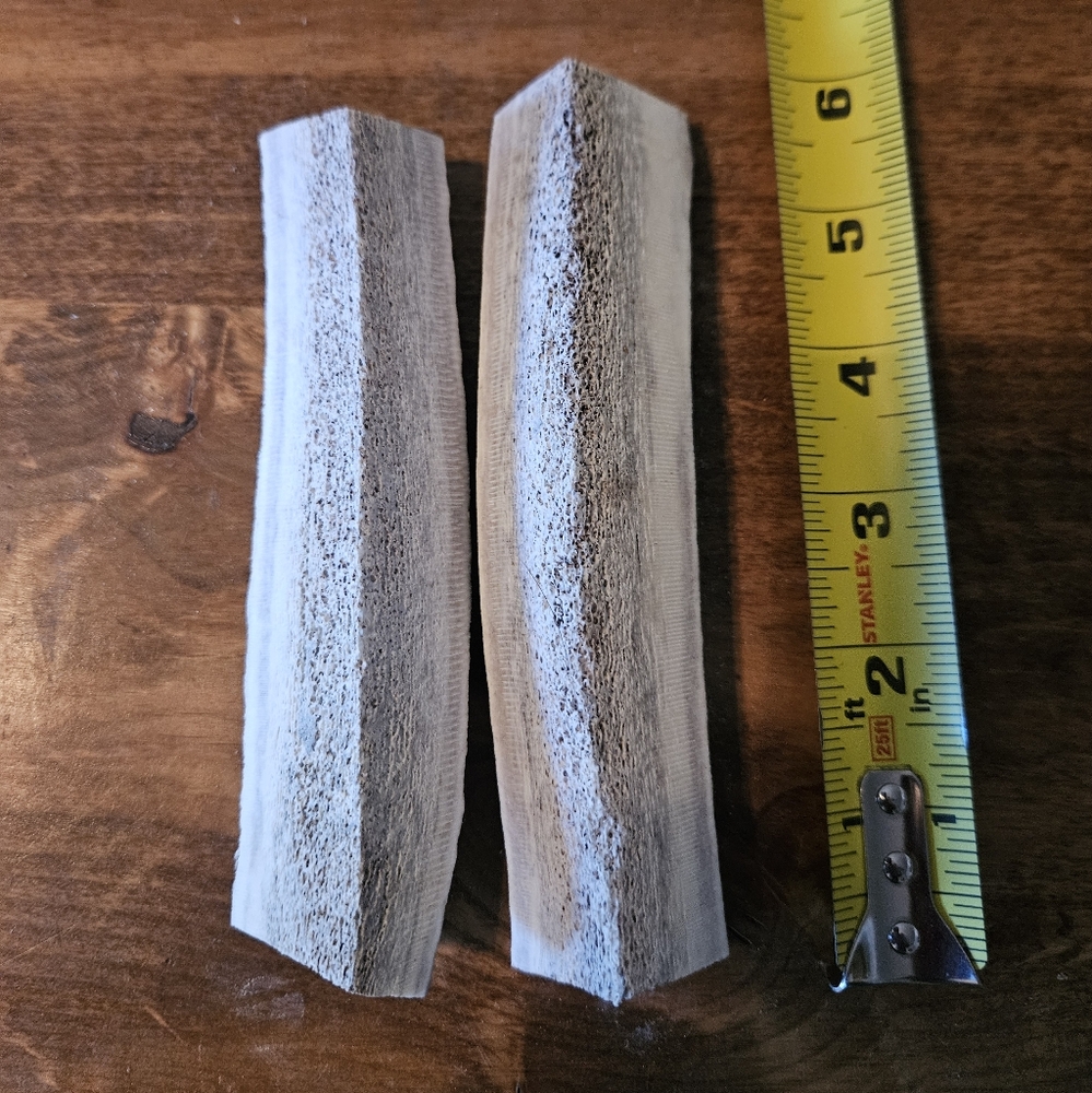 Quarter Split Elk Antler Dog Chew B Grade Antler 4"-6" (2 pack) Horns Pets.